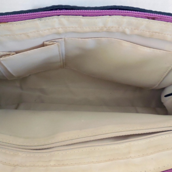 Guess Purple VTG Snakeskin Baquette Purse Handbag - Picture 3 of 5